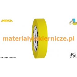 MIRKA 9191231801 Taśma Maskująca 18mm x 50m Lime Line 120˚C Lakiernicza Premium Mirka Essentials Masking Solutions  mate